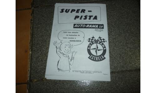 Autorama Estrela - Manual 1960 Super Pista 1960 PB